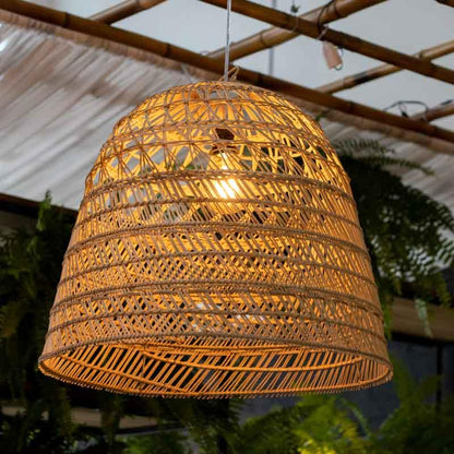 iluminação teto rattan fibra natural decoração ferrugem boho elegante design bali indonésia artesanato trama loja artesintonia 01