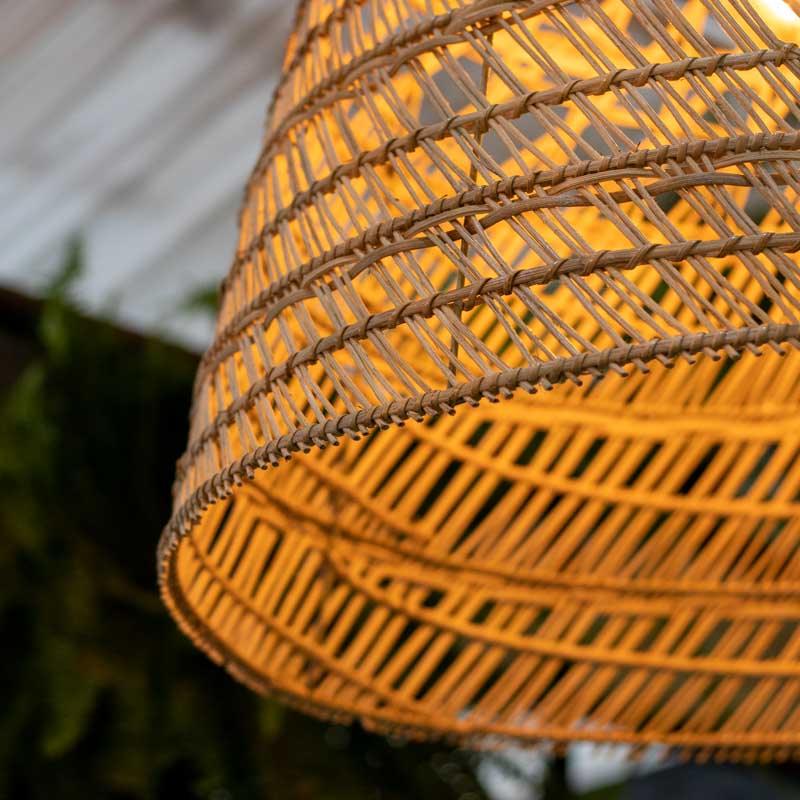 iluminação teto rattan fibra natural decoração ferrugem boho elegante design bali indonésia artesanato trama loja artesintonia 02