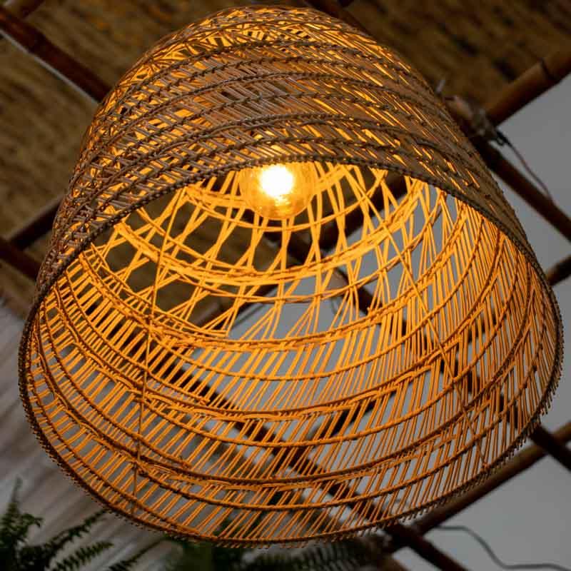 iluminação teto rattan fibra natural decoração ferrugem boho elegante design bali indonésia artesanato trama loja artesintonia 03