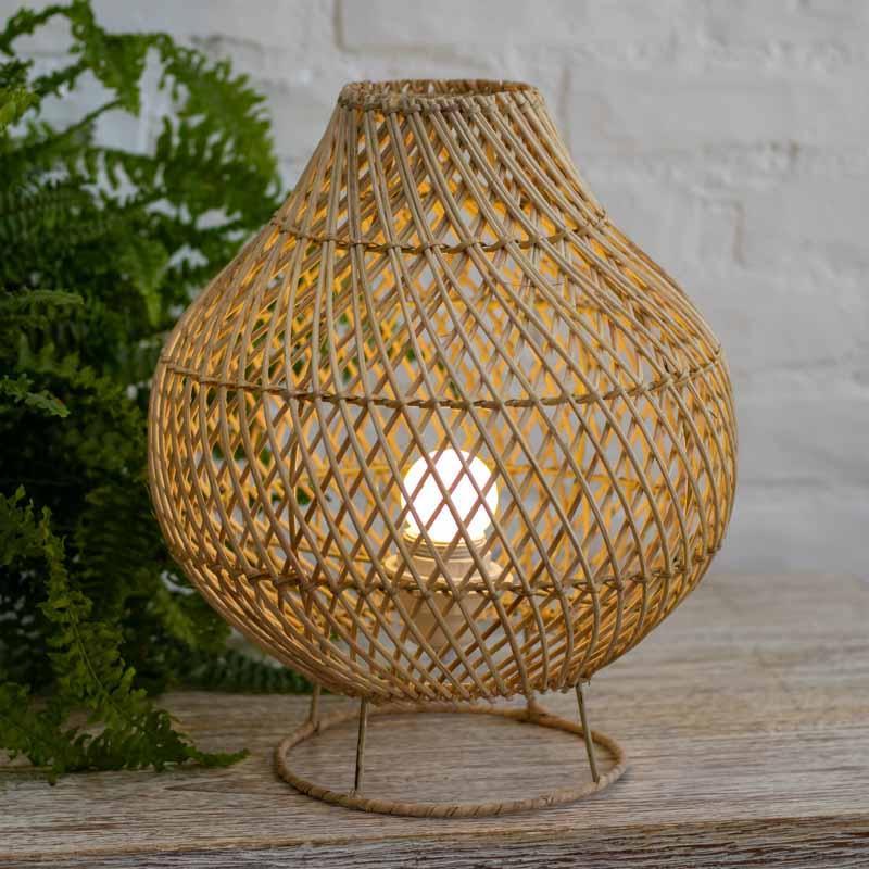 luminaria rattan fibra natural mesa abajur iluminação luz decor decoração decoration home house boho bali balines balinesa indonesia