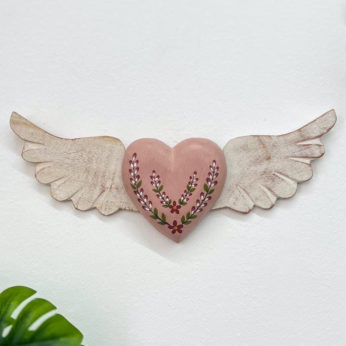 Winged Heart Sculpture M