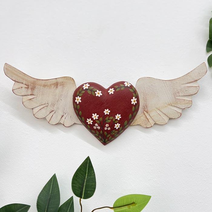 Winged Heart Sculpture M