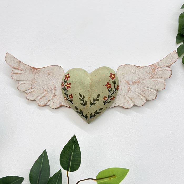 Winged Heart Sculpture M