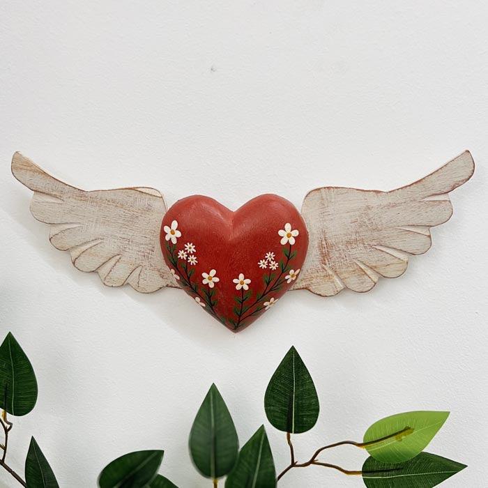 Winged Heart Sculpture M