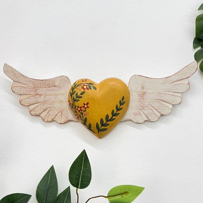 Winged Heart Sculpture M
