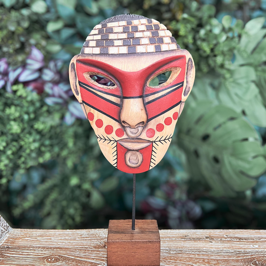 mascara decorativa etnia ashaninka indigena home decor etnica decorativa artesanal artesanato curral da cor artesintonia 13