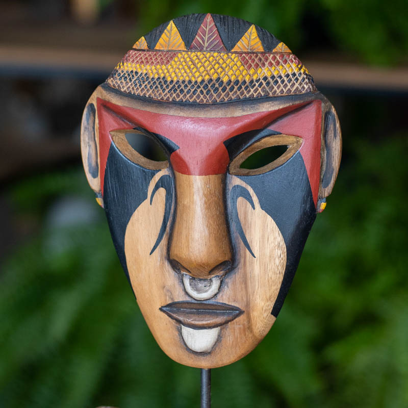 mascara decorativa etnia kalapalo indigena home decor etnica decorativa artesanato curral da cor artesintonia 2