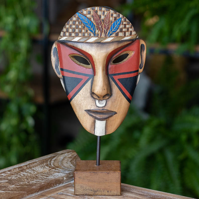 Ethnic Wood Mask | Kamayura