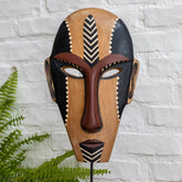 Máscara Étnica em Madeira | Fang - Arte & Sintonia artes únicas, brasil design, curral, Decor Home, Etnicas, etnico, etnicos all, lancamentos, Madeira, mascaras com base