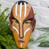escultura madeira máscaras artesanais rímel africana suporte metal decoração para casa estilo etnico curral cor artesanato mineiro