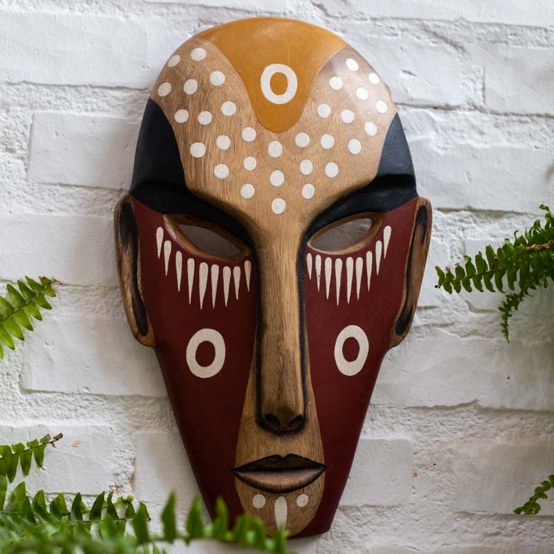 mascara decorativa parede madeira áfrica artesanato brasileiro mineiro 01