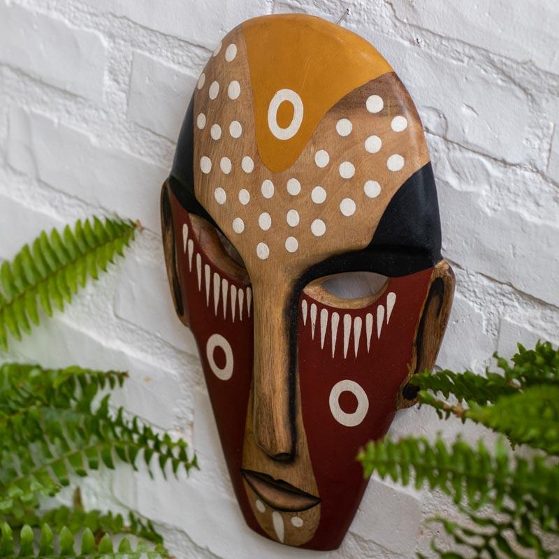 mascara decorativa parede madeira áfrica artesanato brasileiro mineiro 02