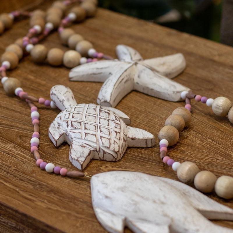 colar decorativo brasil arte esculpido madeira mar praia decoracao marine animals wooden necklace 02