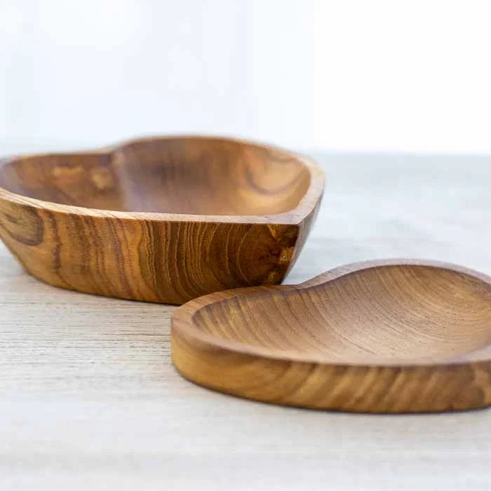 Tigela decorativa para mesa posta com elegância. Produto feito á mão em bali e importado.