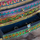 gaveiteiro caixa artesanal madeira indiano cores pintura decoracao joias incensos loja artesintonia 02