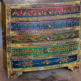 gaveiteiro caixa artesanal madeira indiano cores pintura decoracao joias incensos loja artesintonia 04