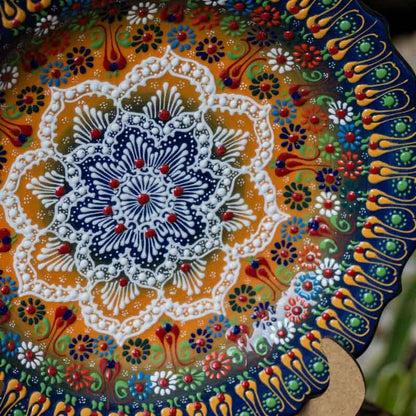 prato ceramica turca pintura artesanal mandala decorativa núcleos cultura tradicao turquia loja artesintonia 02