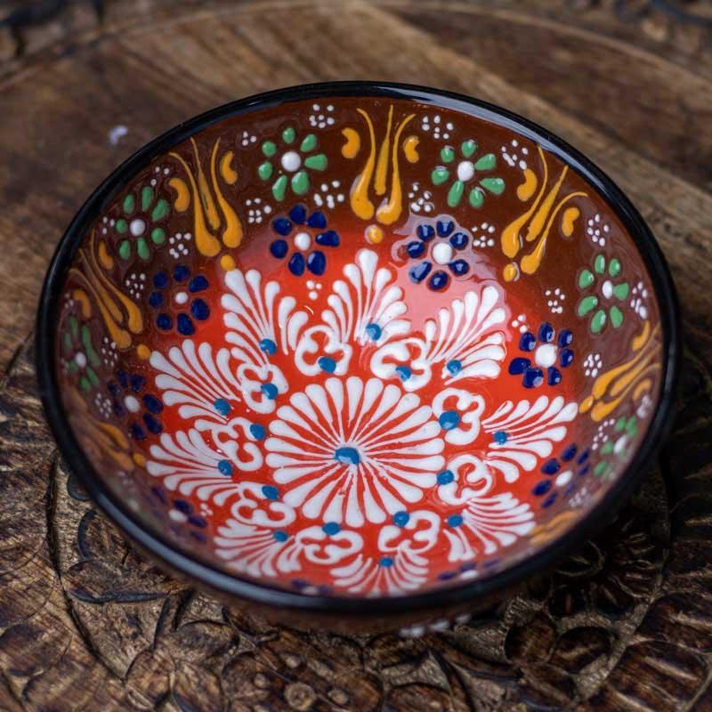 tigela turca marrom pintura artesanal ceramica turquia cultura tradição decoração bowl loja artesintonia 01