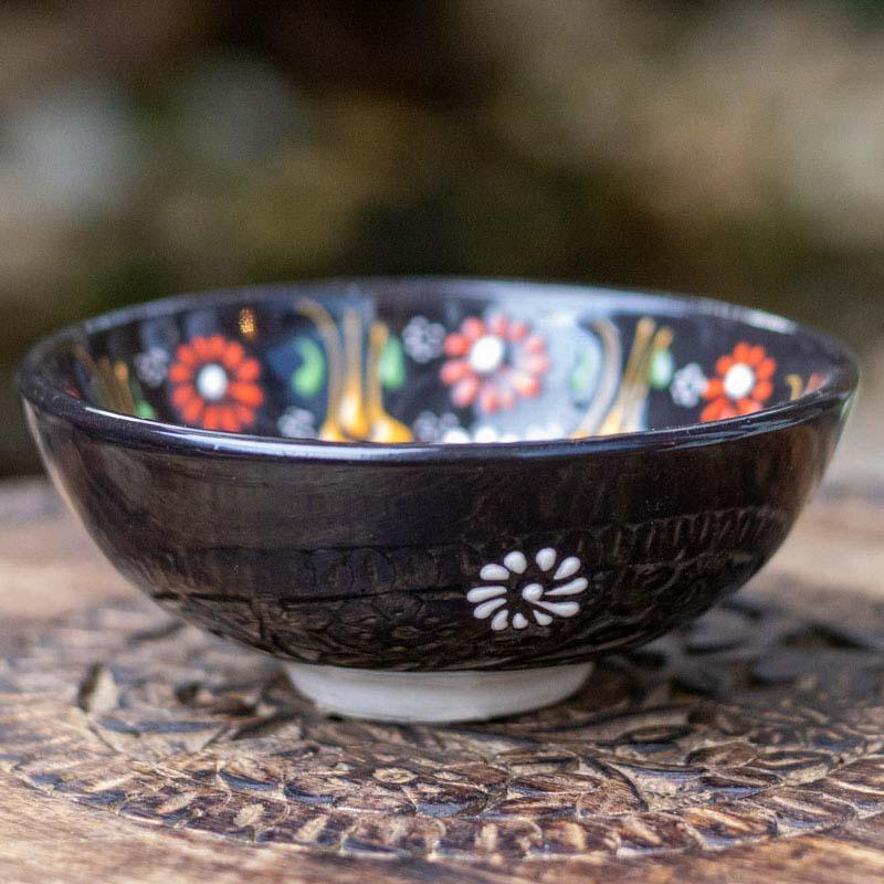 tigela turca marrom pintura artesanal ceramica turquia cultura tradição decoração bowl loja artesintonia 02