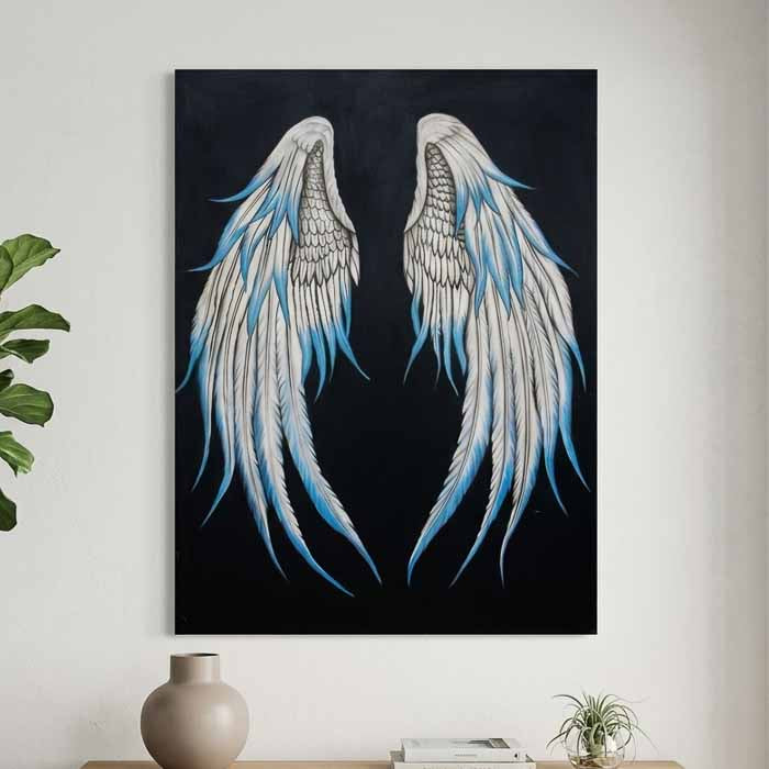 pintura quadro tela asas arte bali indonesia decoracao casa anjo voar design painel fotos loja artesintonia