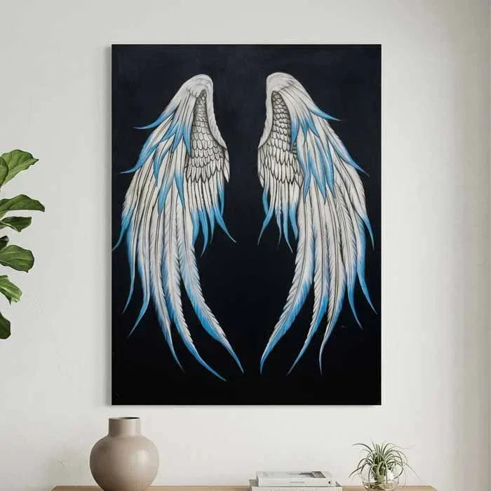 pintura quadro tela asas arte bali indonesia decoracao casa anjo voar design painel fotos loja artesintonia