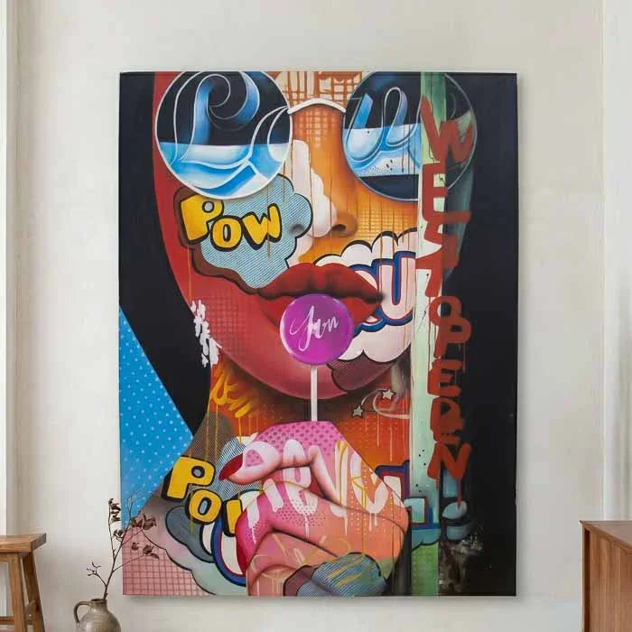 tela pintura quadro arte bali popart cores estilo decoracao parede comprar loja artesintonia