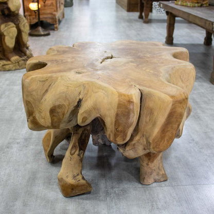 mesa madeira tronco rustico artesanal bali indonesia casa sala rustico loja artesintonia 01