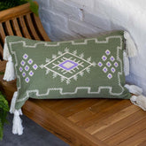 almofada balinesa bordado artesanal tradição kuta estilo tropicais decoração casa praia 03
