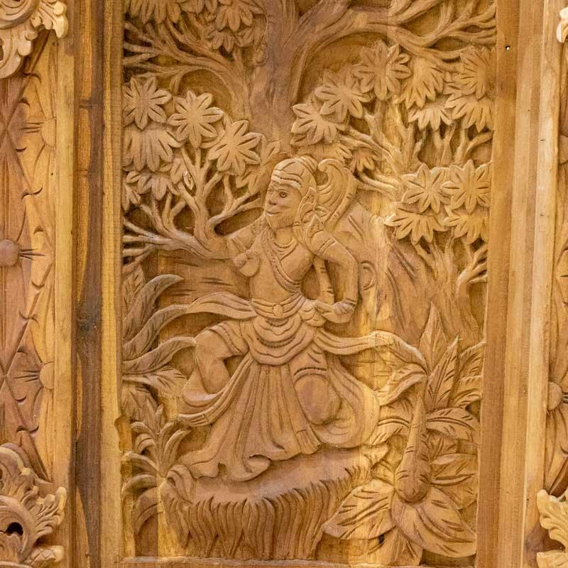 porta entalhada madeira suar bali entalhos artesanato deuses hindus entrada portal durabilidade decoracao casa loja artesintonia 04