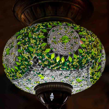 luminaria lustre turco decoração iluminação artesanato vidro mosaico núcleos tradição cultura loja artesintonia luzes 01