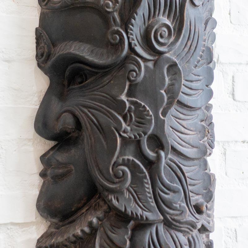 mascara escultura decorativas parede madeira entalhada artesanato bali indonesia divindades femino masculino loja artesintonia 03