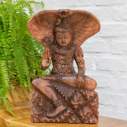 escultura estatua deus shiva madeira entalhada suar bali indonesia significado espiritual renovacao destruicao yoga loja artesintonia 04