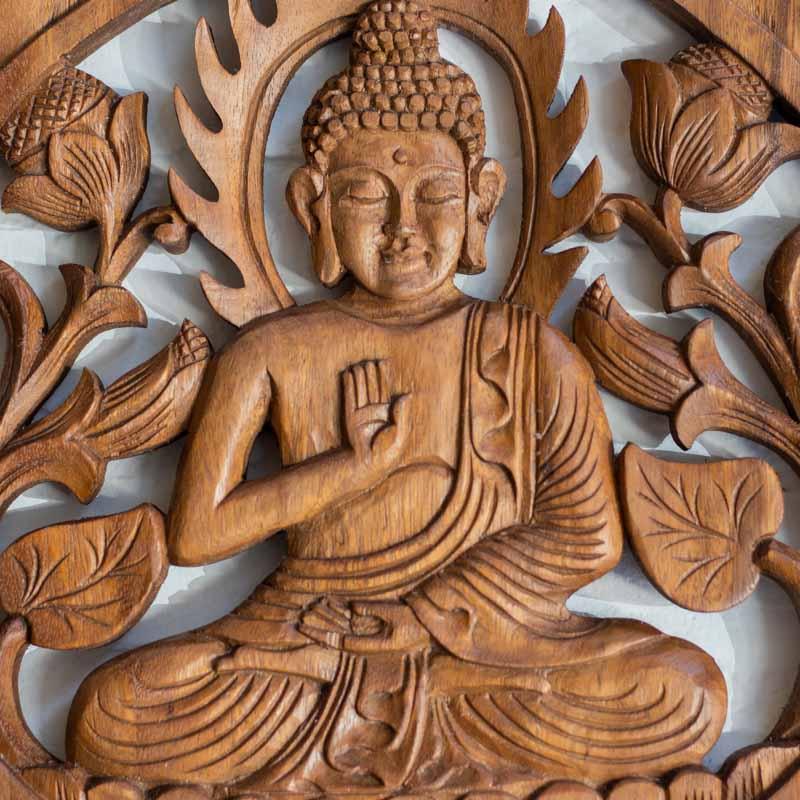 mandala madeira entalhada buda divindade decoracao decoracao zen arte bali indonesia artesintonia 1