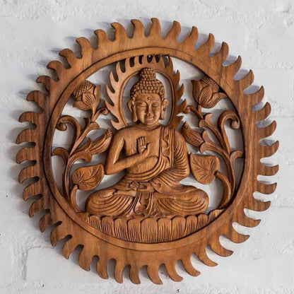 mandala madeira entalhada buda divindade decoracao decoracao zen arte bali indonesia artesintonia 2