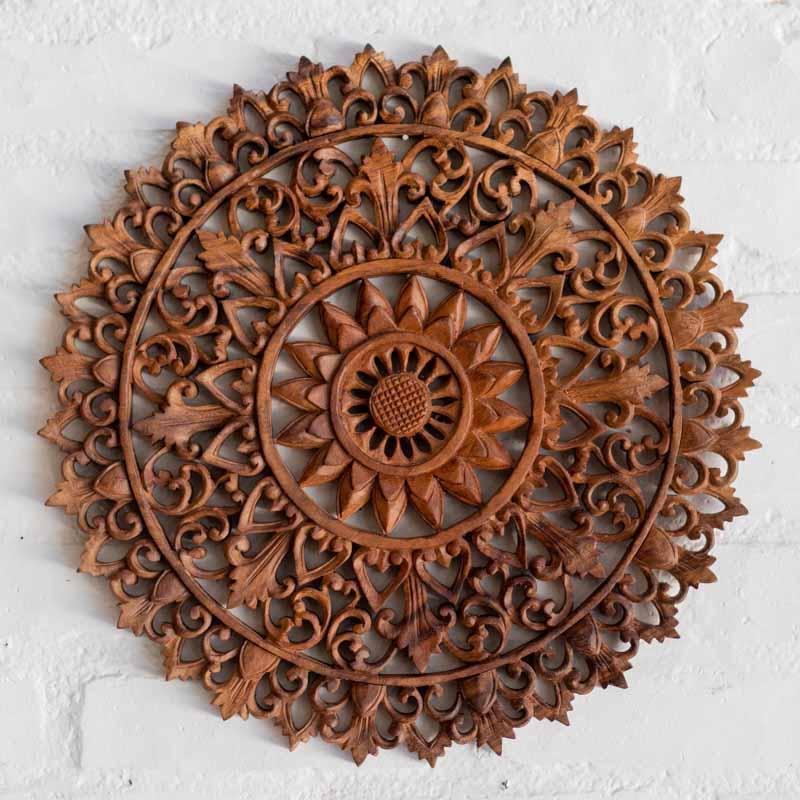 mandala madeira entalhada buda divindade decoracao decoracao zen arte bali indonesia artesintonia 1 