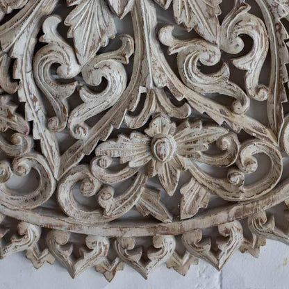 mandala paredes patina decoracao madeira entalhada bali indonesia artesintonia 60cm 2