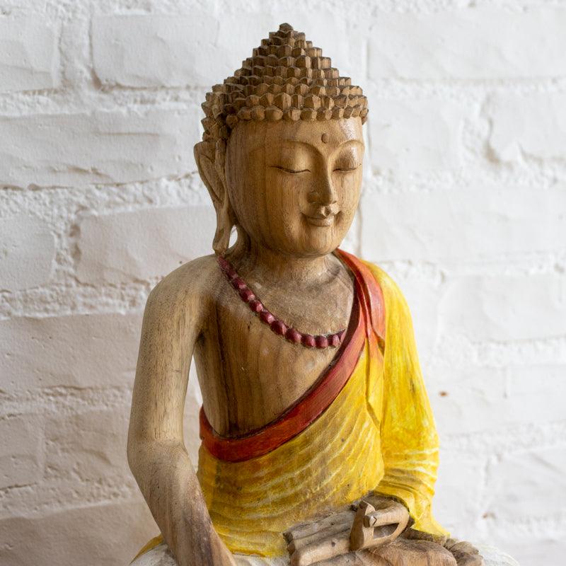 estatua esculpida madeira mudra meditacao buda deus yoga indonesia comprar buddha wood carving 02