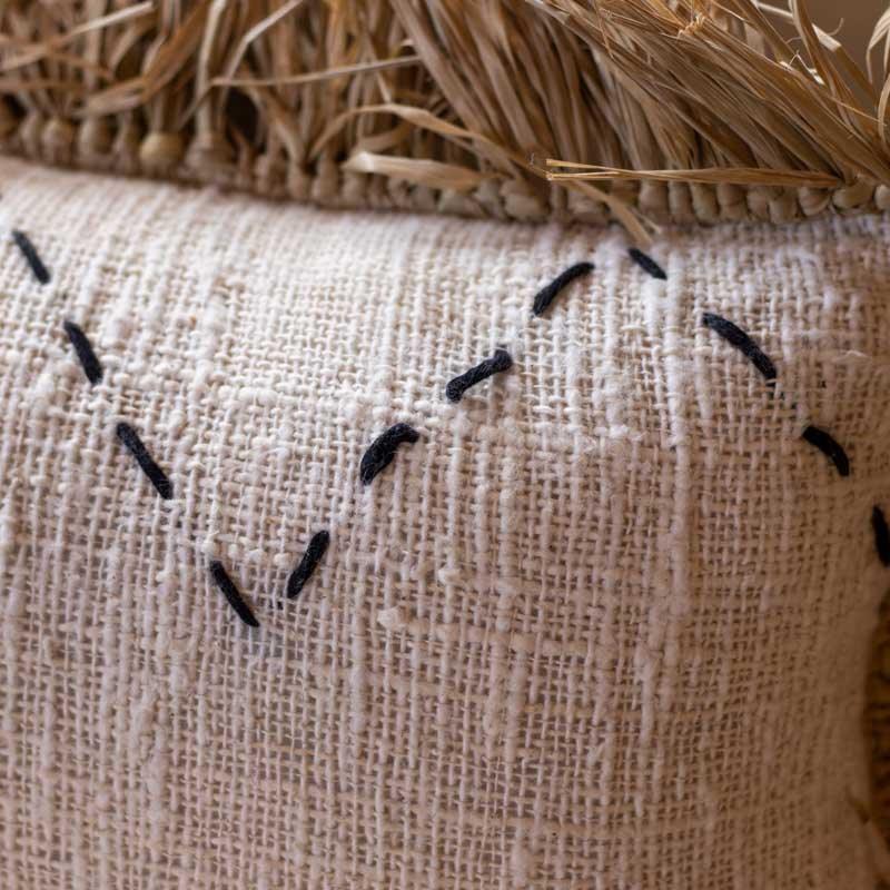 Almofada Boho em Fibra Natural | Ondas - Arte &amp; Sintonia 2024,Almofadas,Bali - IND,Bali24,Indonésia / Bali,Textil