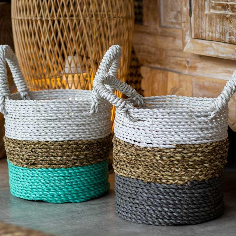 cestaria artesanal bali indonesia color fibra natural trama cachepots plantas deco casa prateleiras loja artesintonia 01