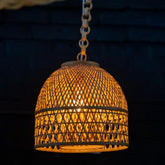 luminária pendente rattan fibra natural bali indonésia sustentavel artesanal decoração ambientes iluminação estilo boho tropical tegal loja artesintonia 01