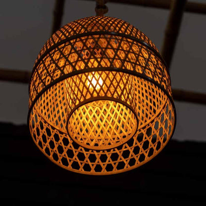 luminária pendente rattan fibra natural bali indonésia sustentavel artesanal decoração ambientes iluminação estilo boho tropical tegal loja artesintonia 02