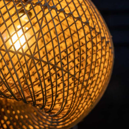 luminária teto rattan fibra natural decoração ferrugem boho elegância design bali indonésia artesanato trama loja artesintonia 04