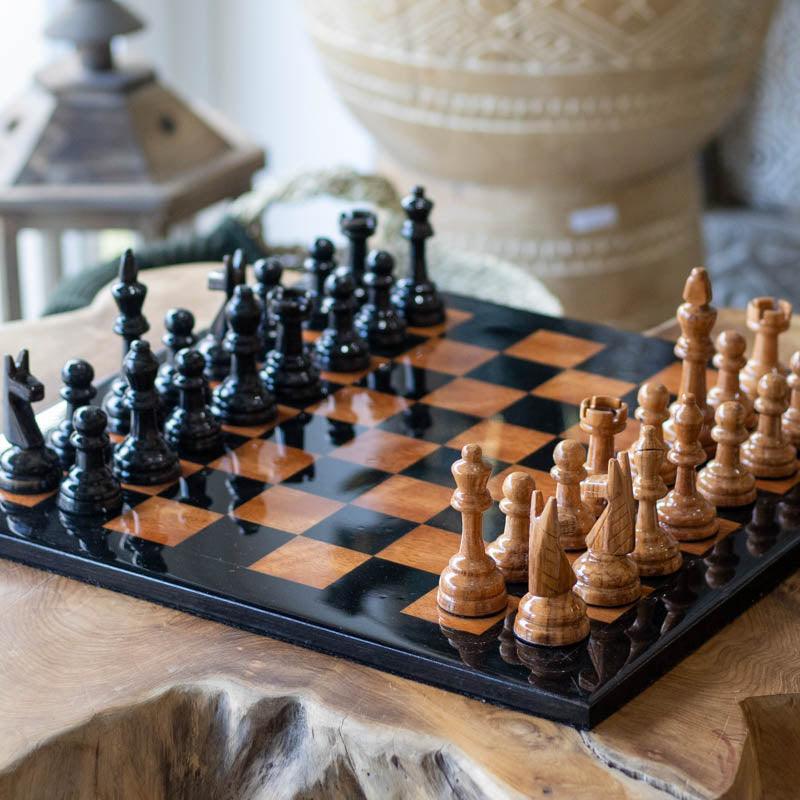 Wood Resin Chess Set