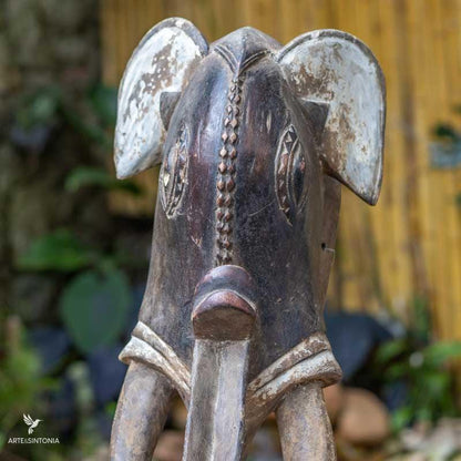 mascara yaure costa marfim ivory coast madeira entalhada decoracao etnica colecao art africana artesanato artesintonia 3