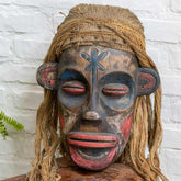 mascara decorativa borneo asia tradicao cultura decoracao casa exotica escultura madeira albizia bali indonesia loja artesintonia 08