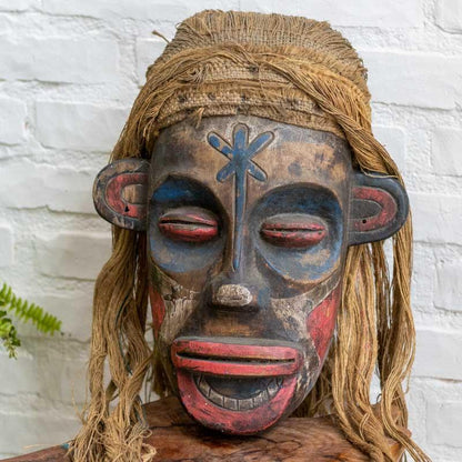 mascara decorativa borneo asia tradicao cultura decoracao casa exotica escultura madeira albizia bali indonesia loja artesintonia 08