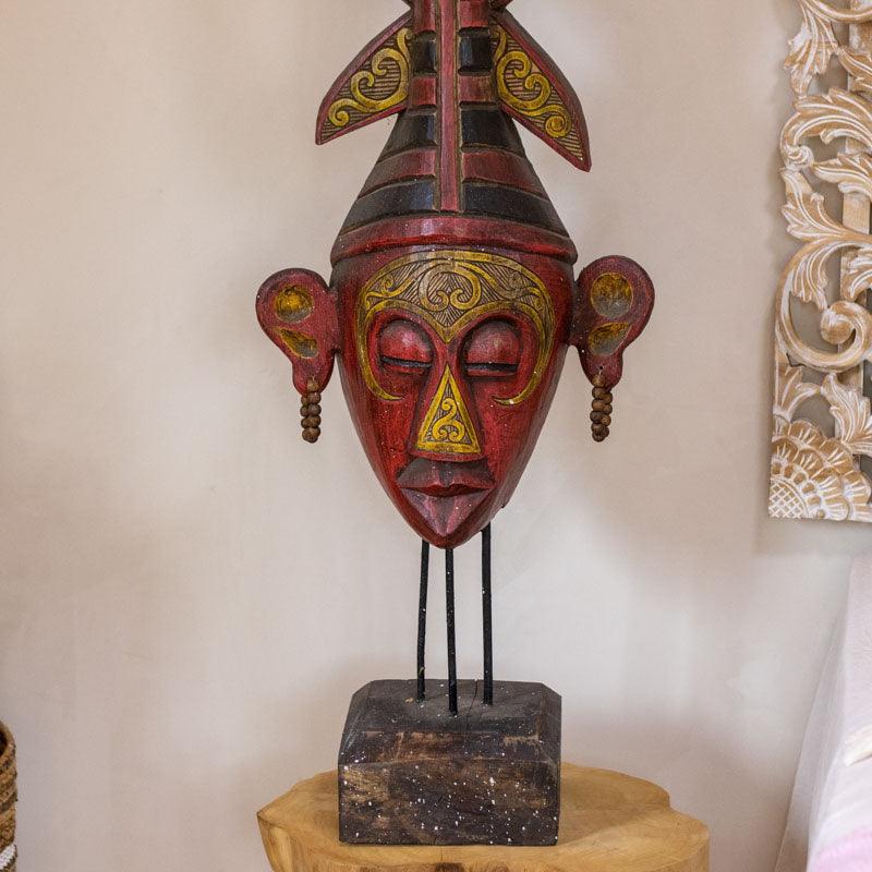 mascara decorativa borneo kuat bali indonesia madeira albizia artesanato cultura tradicao loja artesintonia 06 