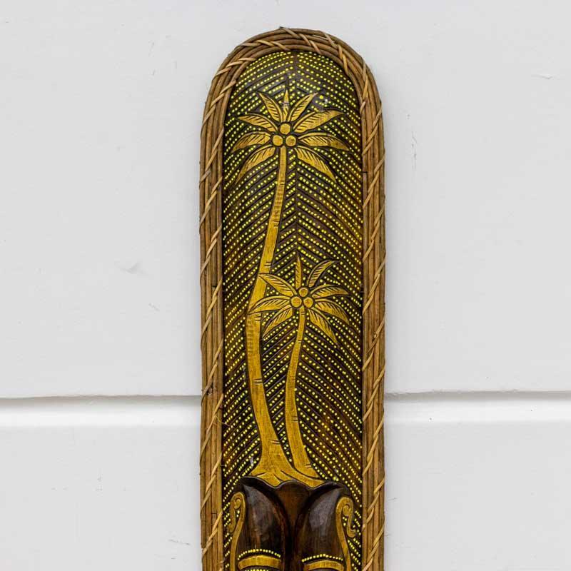mascara decorativa borneo elementos bali indonesia madeira albizia rattan artesanato cultura tradicao loja artesintonia 05