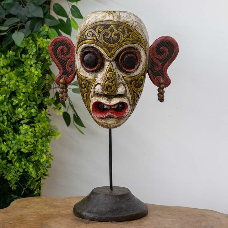 mascara base escultura decoracao madeira artesanato bali indonesia home rustico primitivo espiritual comprar loja artesintonia