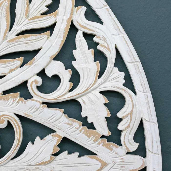 mandala floral artesanal entalhada mdf decoracao parede bali indonesia design interiores casa ambientes zen loja artesintonia